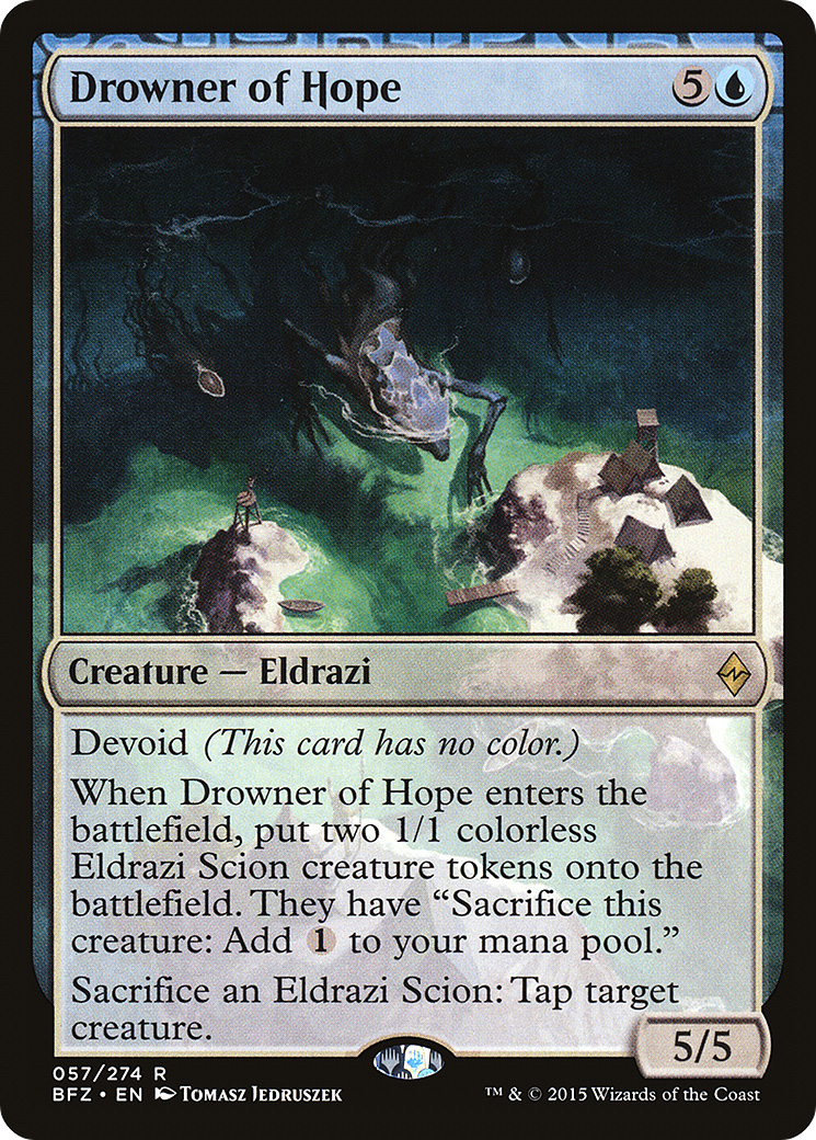 Drowner of Hope (BFZ-057)  Foil - Battle for Zendikar