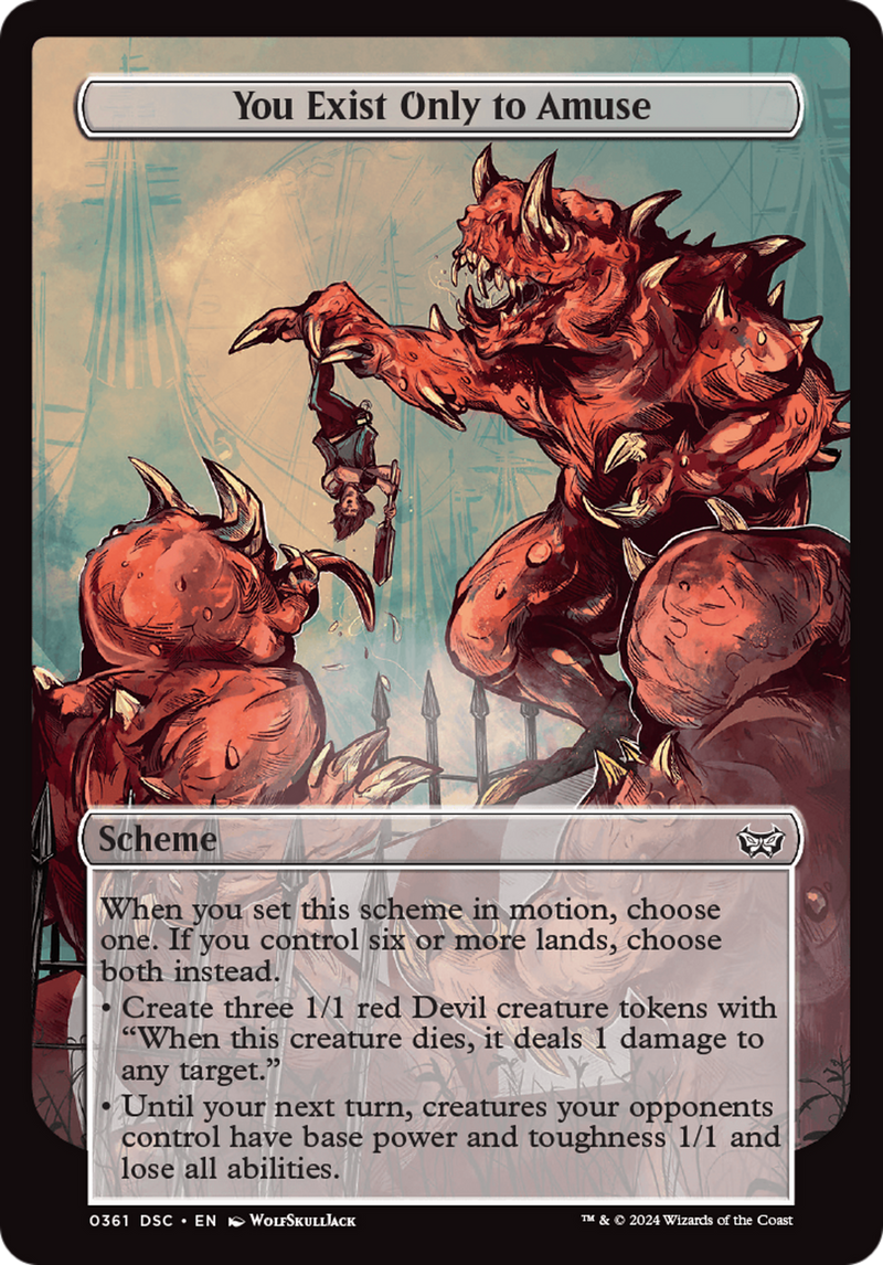 You Exist Only to Amuse (Full Art) (A:DSC-361)  - Duskmourn: House of Horror Commander
