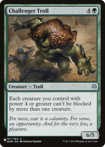 Challenger Troll (LIST-WAR-157)  - The List