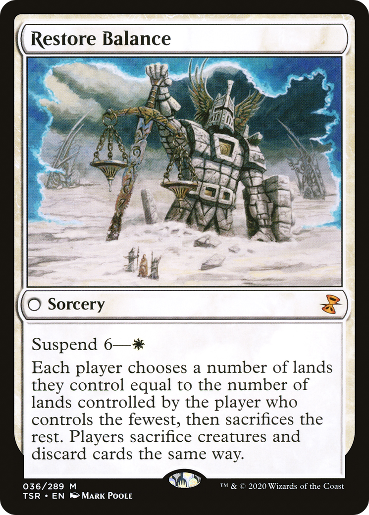 Restore Balance (TSR-036)  Foil - Time Spiral Remastered