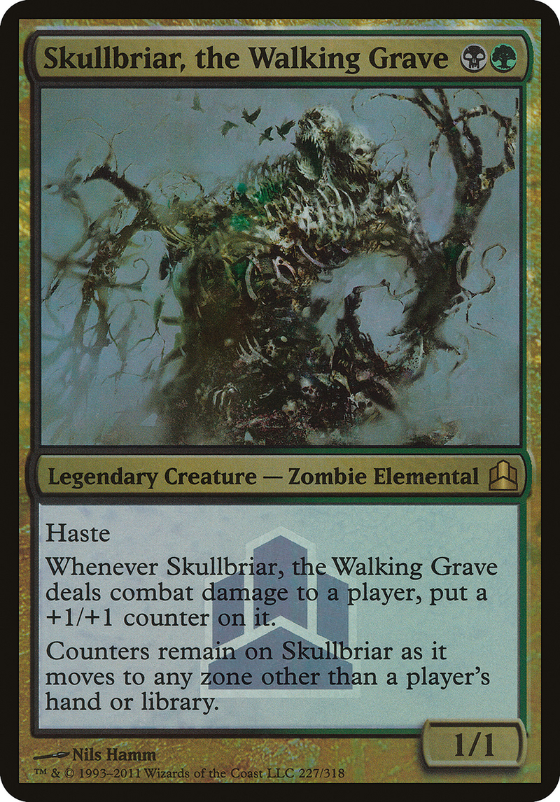 Skullbriar, the Walking Grave (Commander Launch Promo) (OVER-227)  Foil - Commander 2011 Launch Party