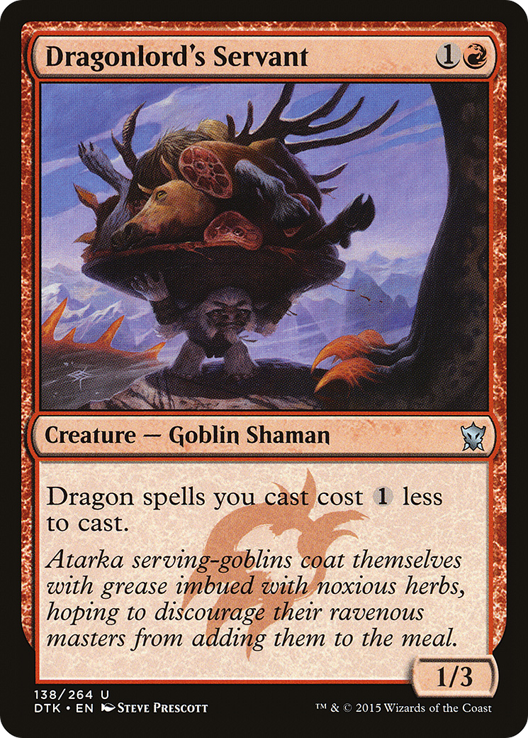 Dragonlord's Servant (DTK-138)  Foil - Dragons of Tarkir