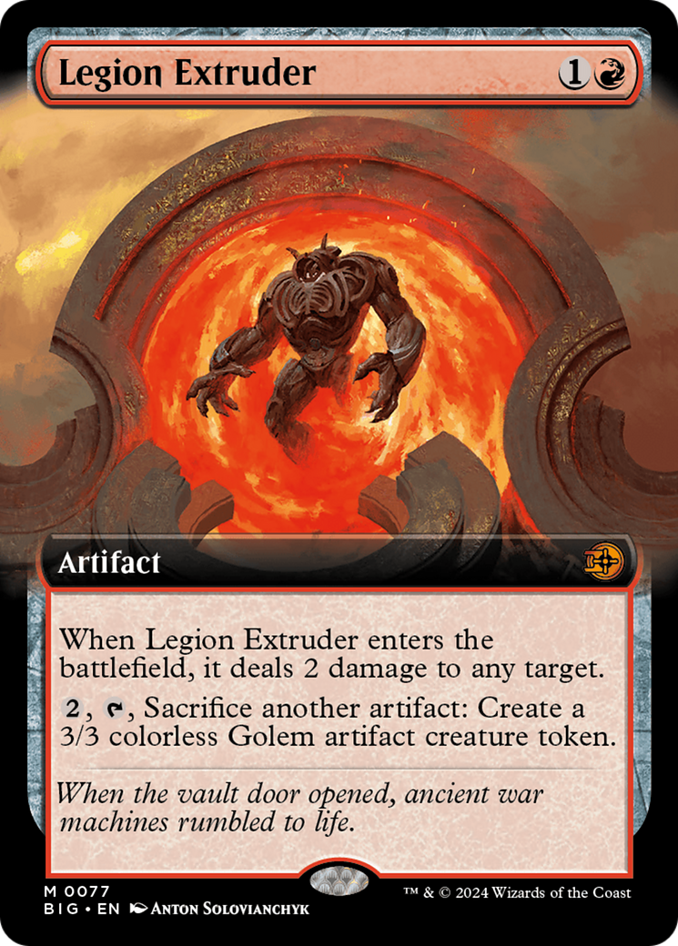 Legion Extruder (Extended Art) (BIG-077)  Foil - The Big Score: (Extended Art)