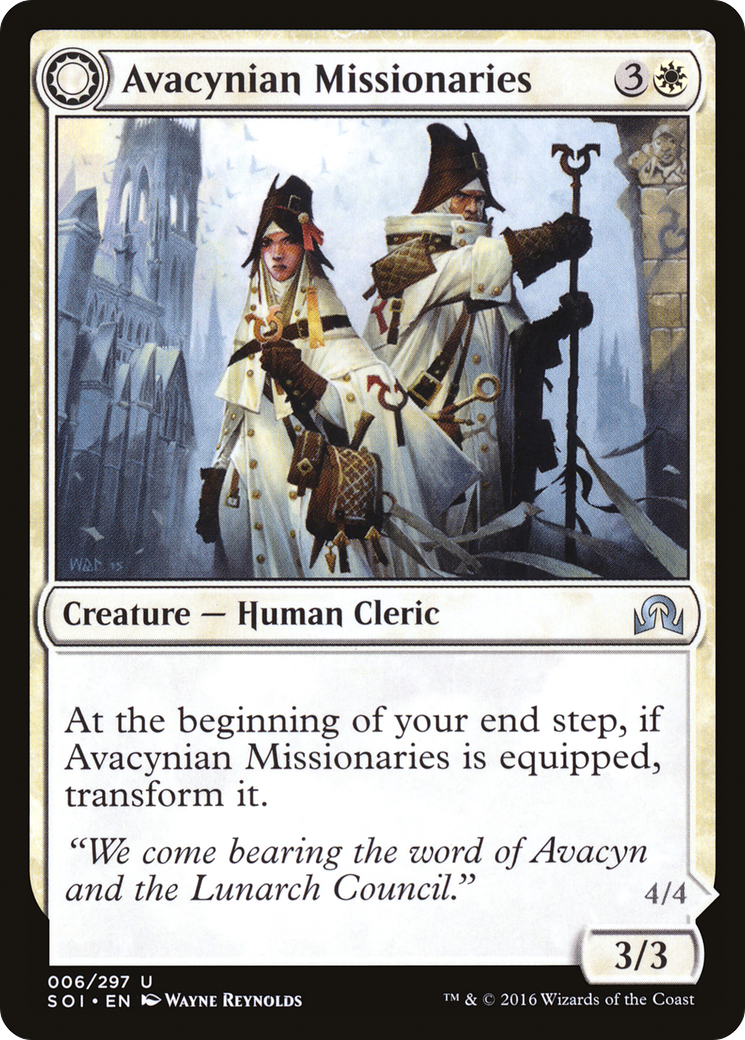 Avacynian Missionaries (SOI-006)  - Shadows over Innistrad: (Double Faced Transform)