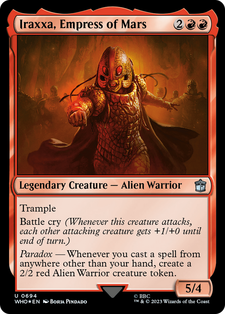 Iraxxa, Empress of Mars (Surge Foil) (WHO-694)  Foil - Doctor Who