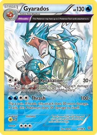Gyarados (21) 021/98  - Holofoil XY  Ancient Origins - Holo Rare