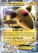 Ampharos EX 027/98  - Holofoil XY  Ancient Origins - Ultra Rare
