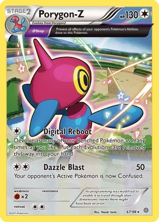 Porygon 067/98  - Reverse Holofoil XY  Ancient Origins - Holo Rare
