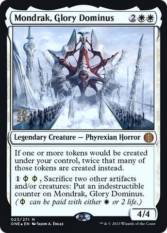 Mondrak, Glory Dominus (PRE-023) - Phyrexia: All Will Be One Promos Foil