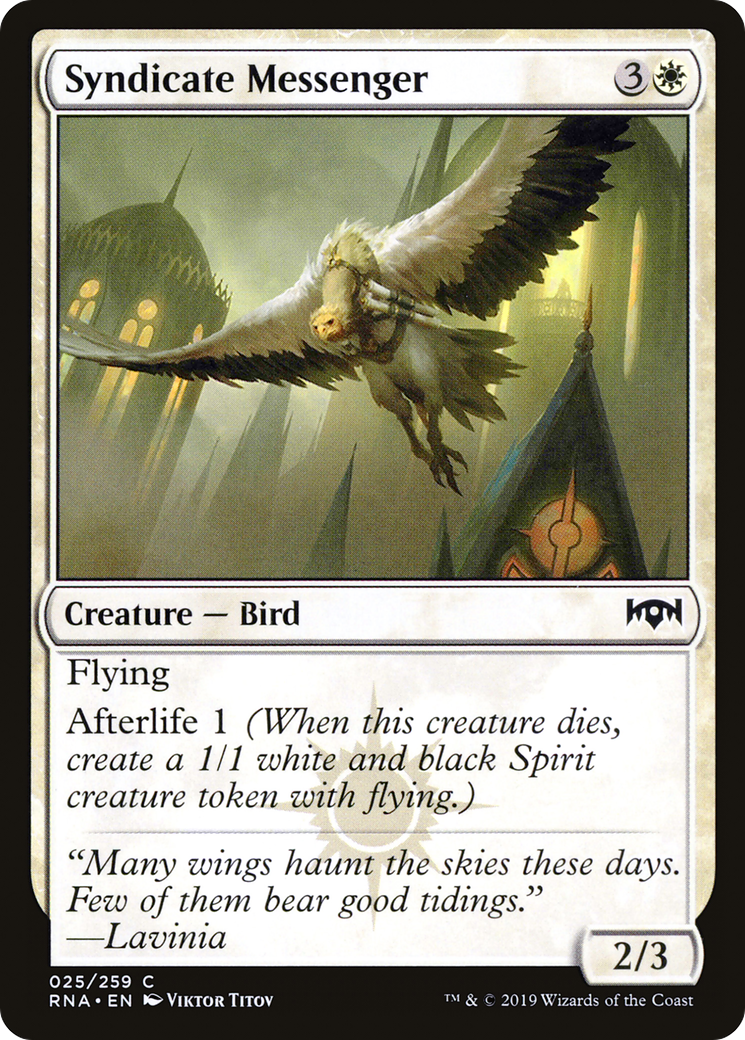 Syndicate Messenger (RNA-025)  - Ravnica Allegiance