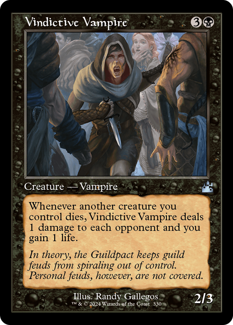 Vindictive Vampire (Retro Frame) (RVR-330)  Foil - Ravnica Remastered