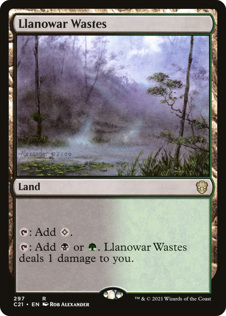 Llanowar Wastes (C21-297)  - Commander 2021