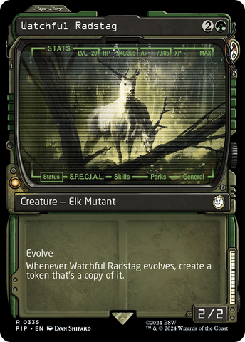 Watchful Radstag (Showcase) (PIP-335) - Fallout: (Showcase) Foil