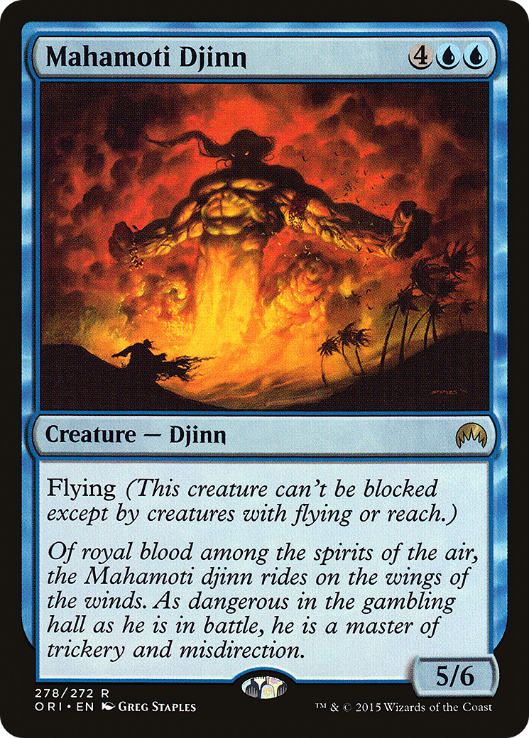 Mahamoti Djinn (ORI-278)  Foil - Magic Origins