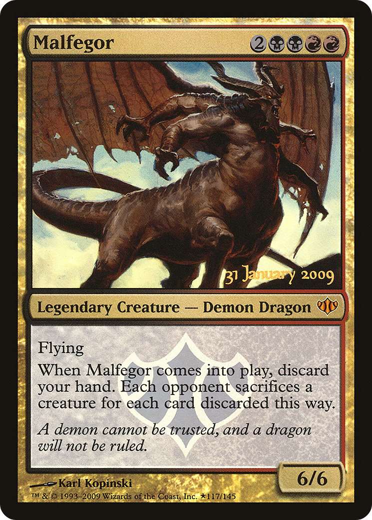 Malfegor (PRE-117)  Foil - Conflux Promos