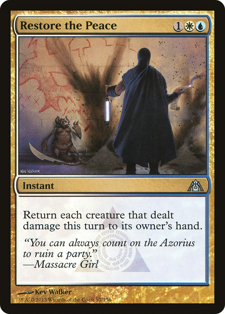 Restore the Peace (DGM-097)  Foil - Dragon's Maze