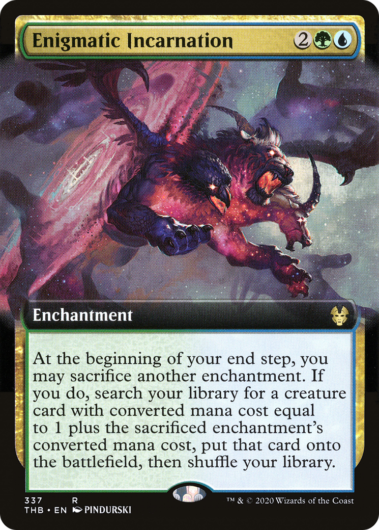 Enigmatic Incarnation (Extended Art) (THB-337)  Foil - Theros Beyond Death