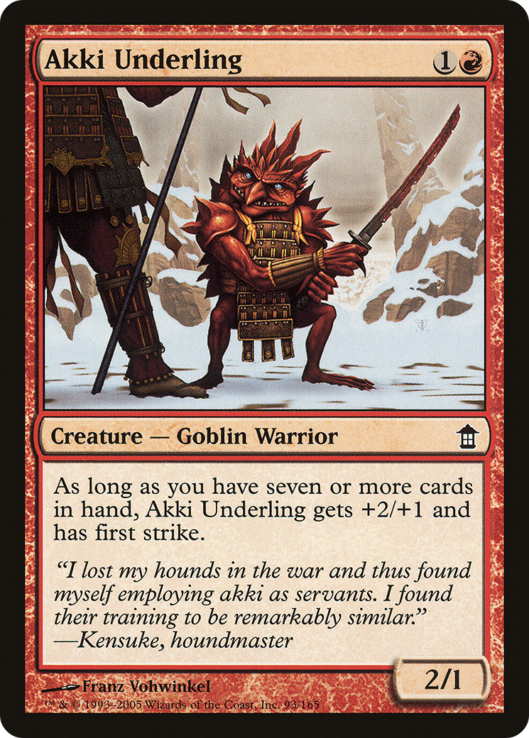 Akki Underling (SOK-093)  - Saviors of Kamigawa