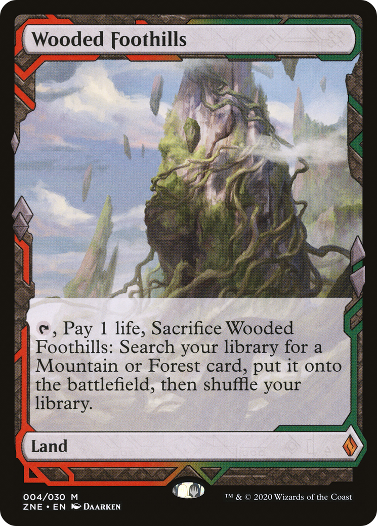 Wooded Foothills (ZNE-004)  - Zendikar Rising Expeditions