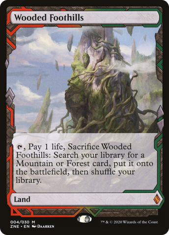 Wooded Foothills (ZNE-004)  - Zendikar Rising Expeditions
