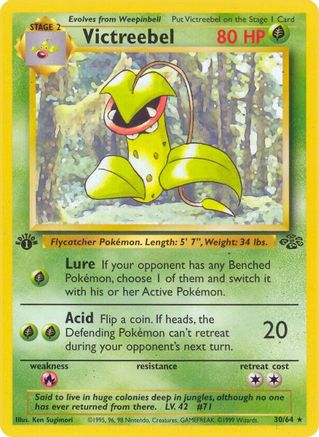 Victreebel (30) 030/64  - 1st Edition Jungle - Rare