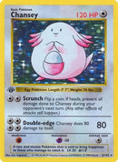 Chansey 003/102  - 1st Edition Holofoil Base Set Shadowless - Holo Rare