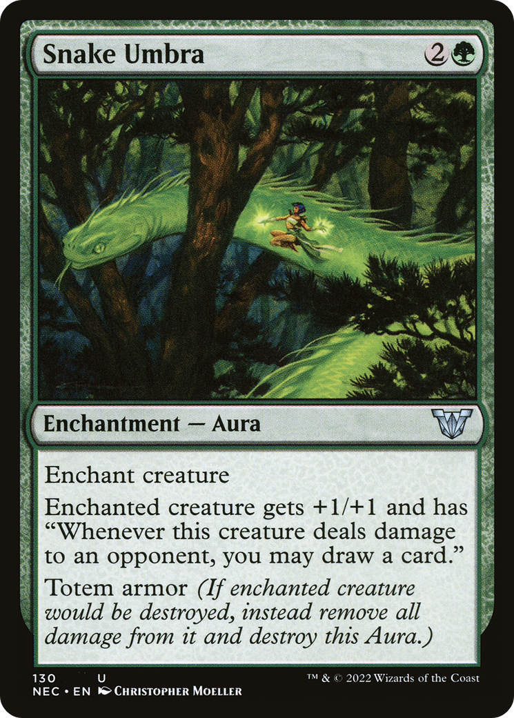 Snake Umbra (NEC-130)  - Neon Dynasty Commander