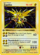 Zapdos 016  - 1st Edition Holofoil Base Set Shadowless - Holo Rare