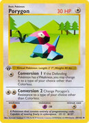 Porygon 039/102  - 1st Edition Base Set Shadowless - Uncommon
