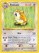 Raticate 040/102  - 1st Edition Base Set Shadowless - Uncommon