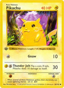 Pikachu 058/102  - 1st Edition Base Set Shadowless - Common