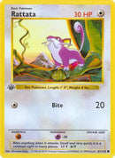 Rattata 061/102  - 1st Edition Base Set Shadowless - Common
