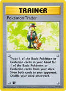 Pokemon Trader 077/102  - 1st Edition Base Set Shadowless - Rare