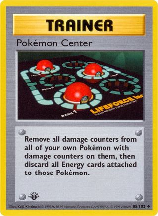 Pokemon Center 085/102  - 1st Edition Base Set Shadowless - Uncommon