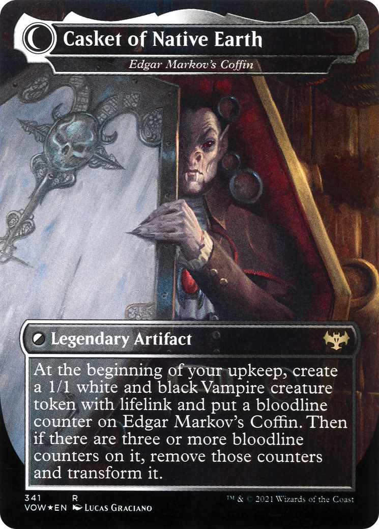 Dracula the Voyager - Edgar, Charmed Groom (VOW-341) - Innistrad: Crimson Vow: (Double Faced Transform) (Borderless) Foil
