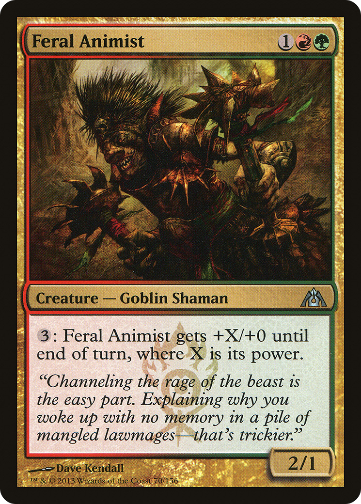 Feral Animist (DGM-070)  - Dragon's Maze