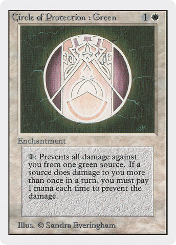 Circle of Protection: Green (2ED-)  - Unlimited Edition