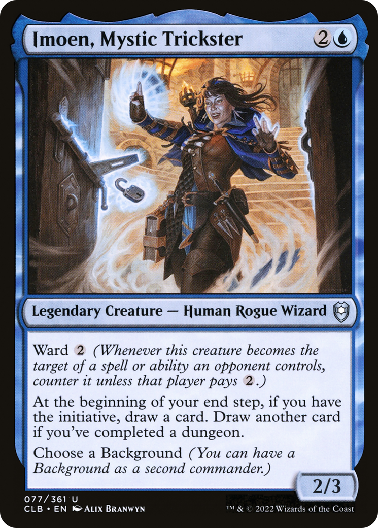 Imoen, Mystic Trickster (CLB-077)  - Commander Legends: Battle for Baldur's Gate