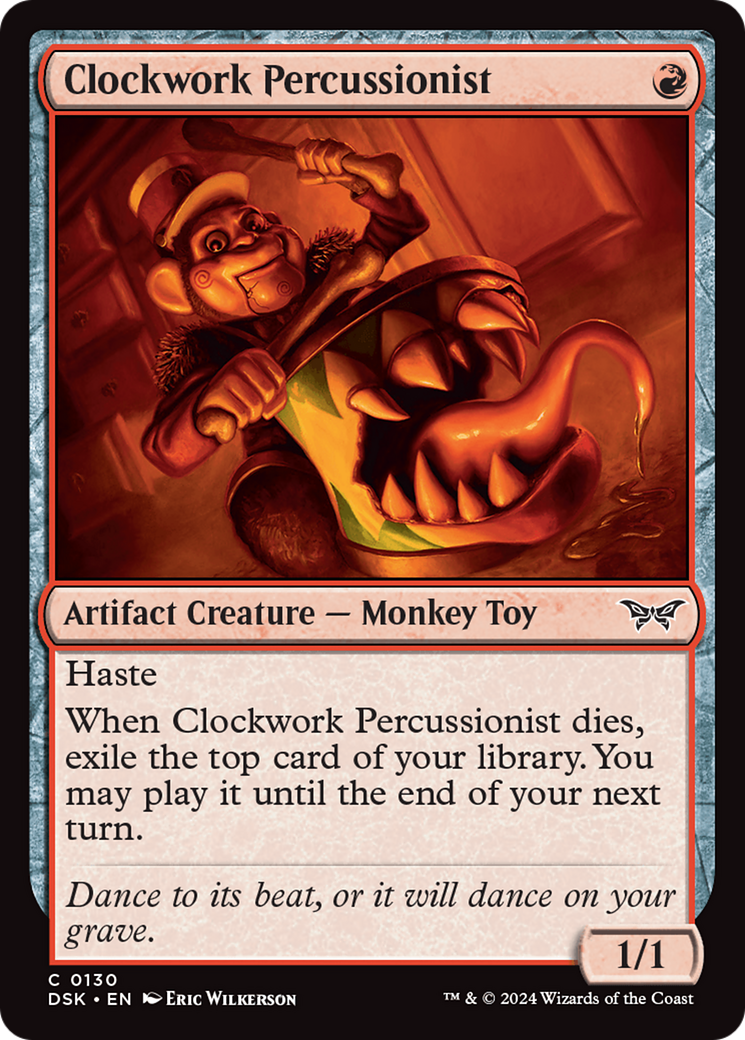 Clockwork Percussionist (0130) (DSK-130)  - Duskmourn: House of Horror