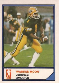 1983 Jogo CFL Limited Canadian Football Set of 110 Cards with Warren Moon