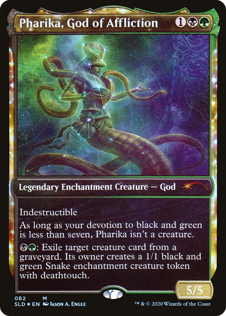 Pharika, God of Affliction (SLD-082)  Foil - Secret Lair Drop: (enchantment, Showcase)