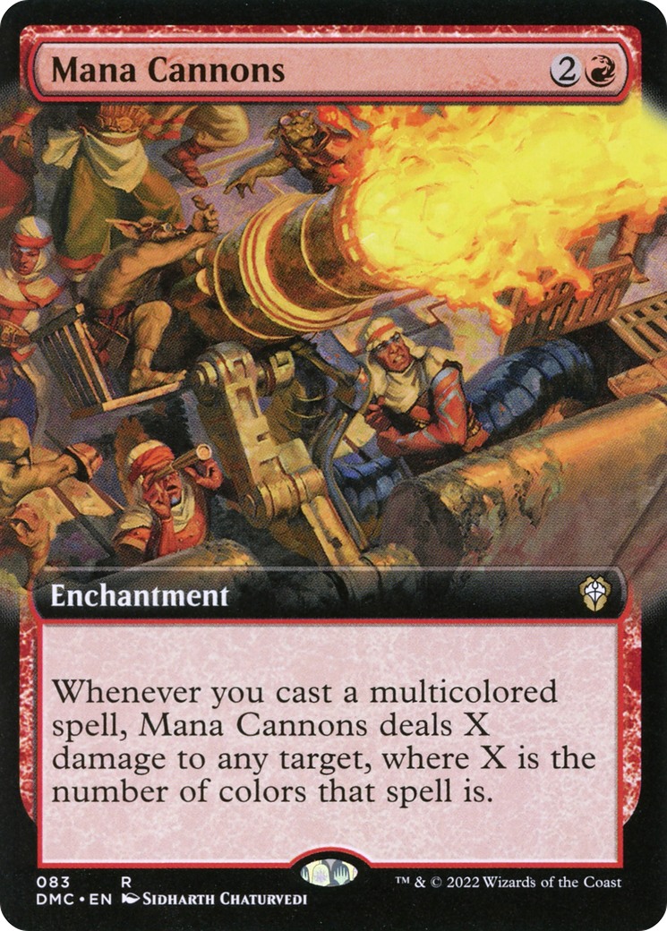 Mana Cannons (Extended Art) (DMC-083) - Dominaria United Commander: (Extended Art)