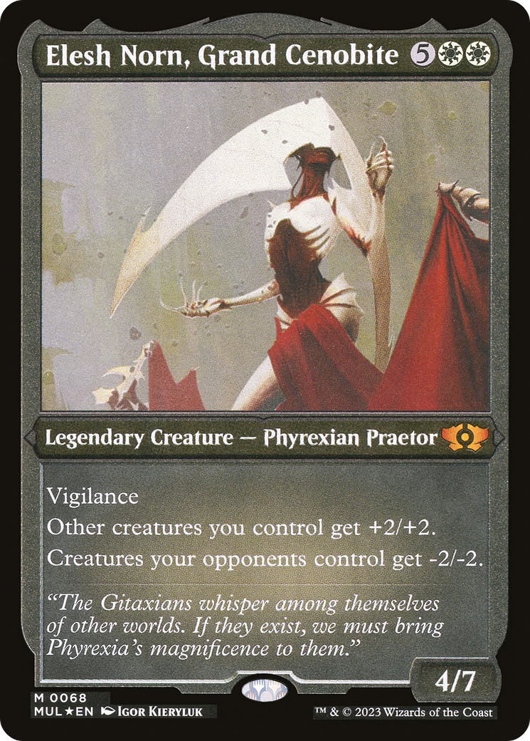 Elesh Norn, Grand Cenobite (Foil Etched) (MUL-068)  Foil - Multiverse Legends