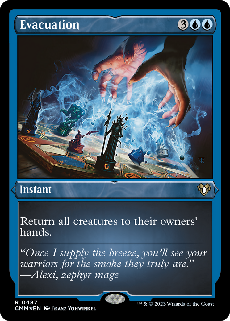 Evacuation (CMM-487)  Etched Foil - Commander Masters