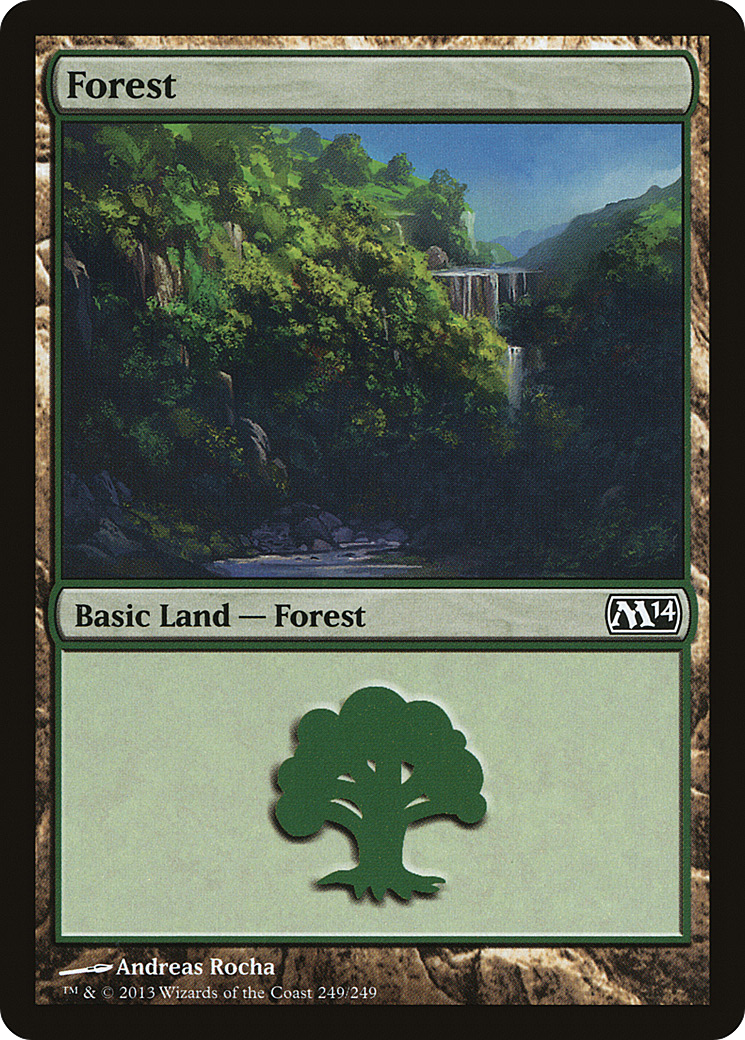 Forest (M14-249)  Foil - Magic 2014