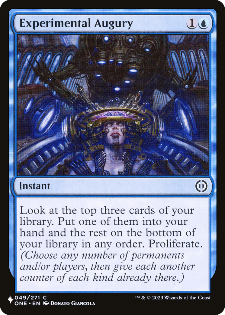 Experimental Augury (LIST-ONE-49)  - The List