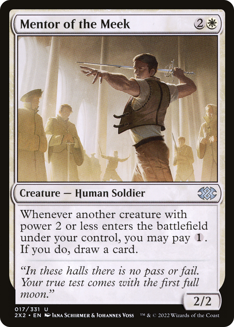 Mentor of the Meek (2X2-017)  Foil - Double Masters 2022