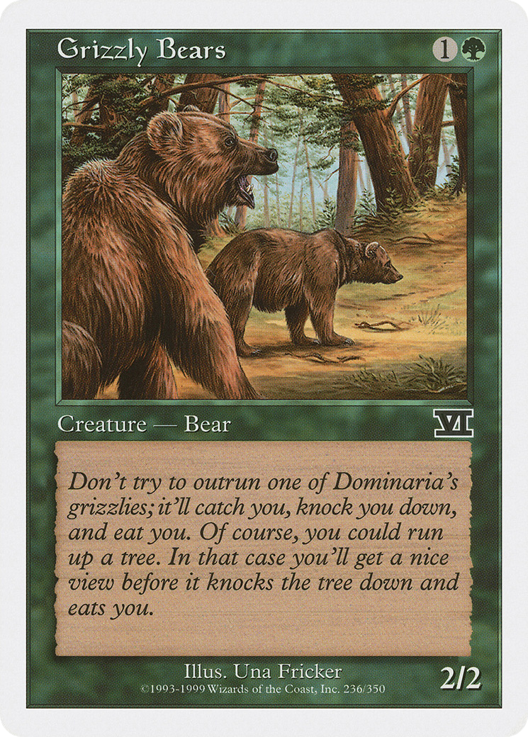 Grizzly Bears (6ED-236)  - Classic Sixth Edition