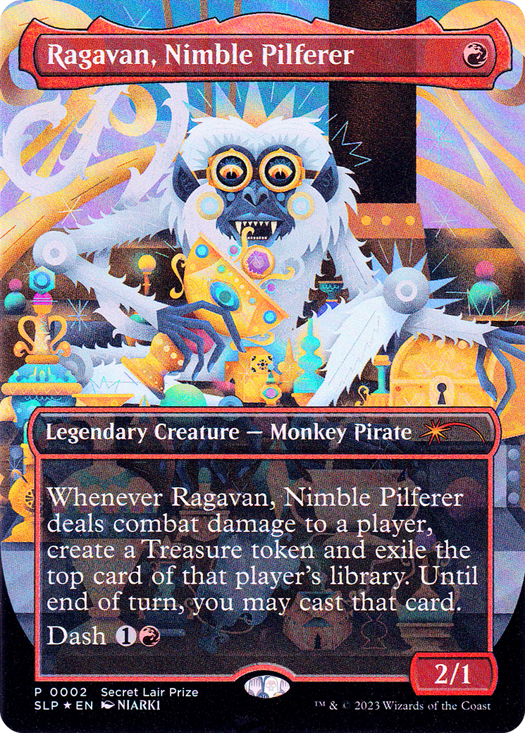 Ragavan, Nimble Pilferer (SLP-002)  Foil - Secret Lair Showdown (Borderless)