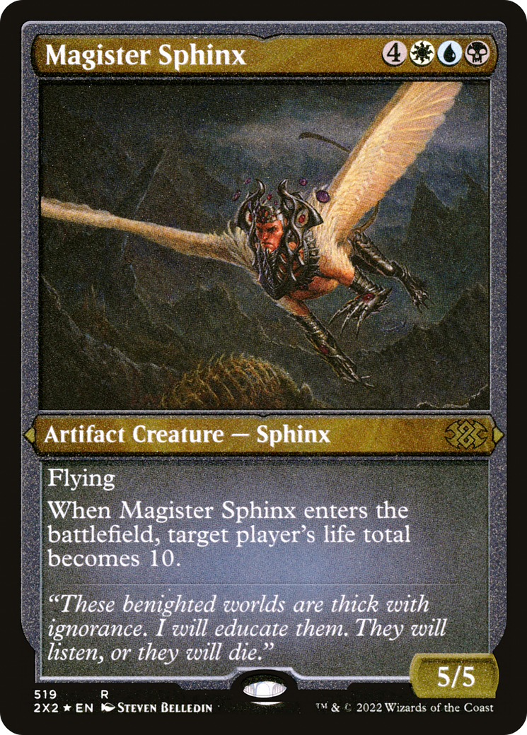 Magister Sphinx (Foil Etched) (2X2-519)  Foil - Double Masters 2022
